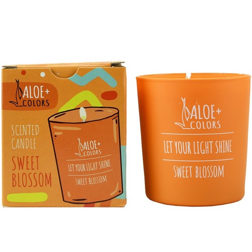 Aloe Colors Sweet Blossom Scented Soy Candle 220g