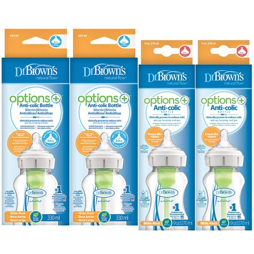 Dr Brown’s Πακέτο Προσφοράς Options Plus Anti-Colic Bottle 3m+, 2x270ml & 2x330ml Dr Brown’s Πακέτο Προσφοράς Options Plus Anti-Colic Bottle 3m+, 2x270ml & 2x330ml