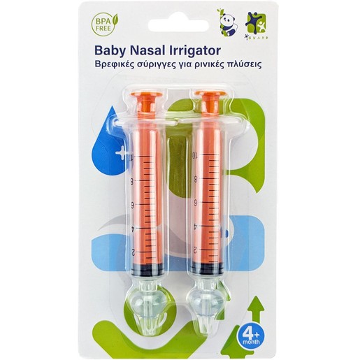 Baby Nasal Irrigator 2 Τεμάχια - Πορτοκαλί