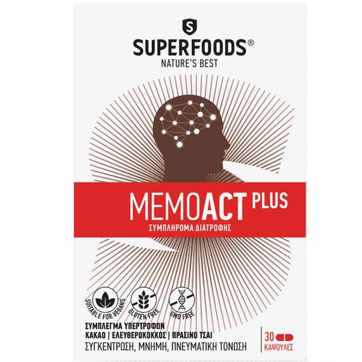 Superfoods Memoact Plus 30caps