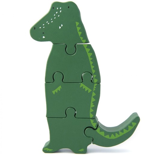 Trixie Wooden Body Puzzle Κωδ 77507, 1 Τεμάχιο - Mr. Crocodile