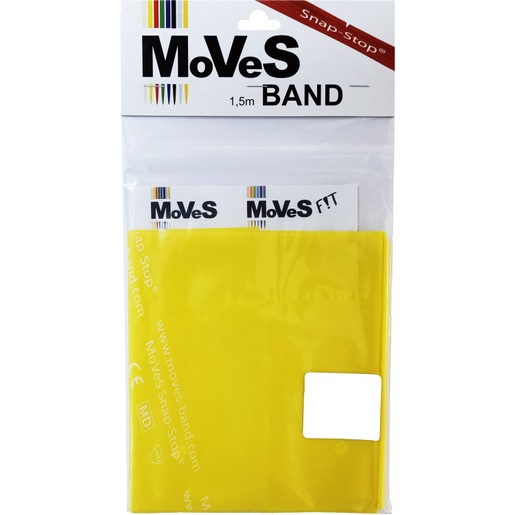 MVS Band Snap - Stop Latex Resistive Exercise Band 1.5m Yellow AC-3121,1 Τεμάχιο - Μαλακό