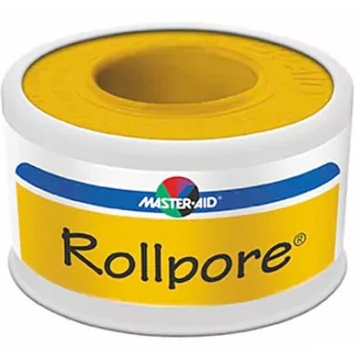 Master Aid Rollpore Adhesive Paper Bandage Tape 5m x 2.5cm 1 Τεμάχιο
