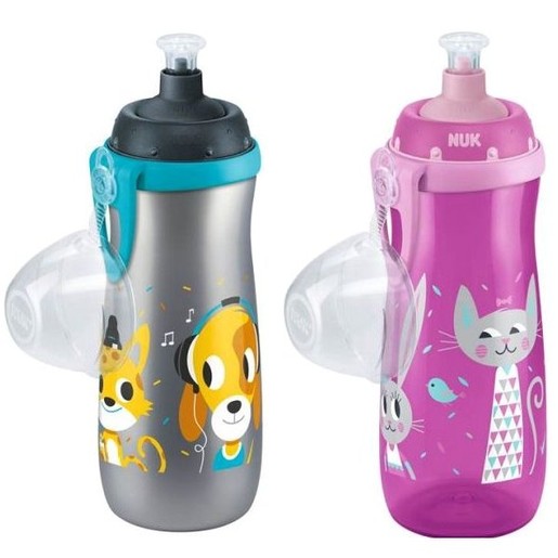 Nuk Sports Cup Πλαστικό Παγουράκι με Καπάκι Push-Pull 36m+ 450ml Nuk Sports Cup Πλαστικό Παγουράκι με Καπάκι Push-Pull 36m+ 450ml