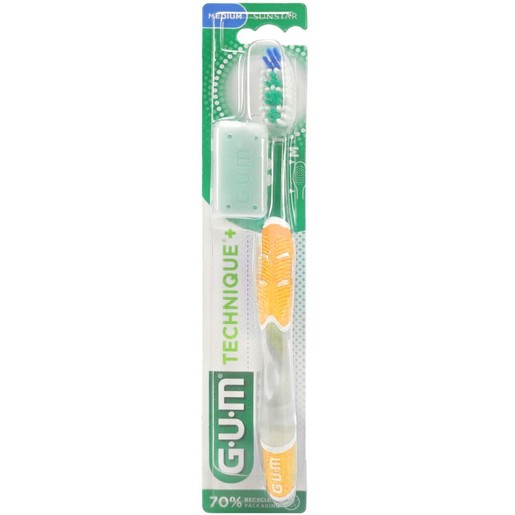 Gum Technique+ Medium Toothbrush Κίτρινο 1 Τεμάχιο, Κωδ 492