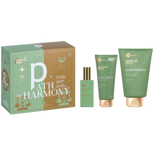 Medisei Panthenol Extra Promo Path Of Harmony Pure Nature 3in1 Cleanser 200ml & Pure Nature Body Milk 100ml & Pure Nature Eau De Toilette 50ml Medisei Panthenol Extra Promo Path Of Harmony Pure Nature 3in1 Cleanser 200ml & Pure Nature Body Milk 100ml & Pure Nature Eau De Toilette 50ml