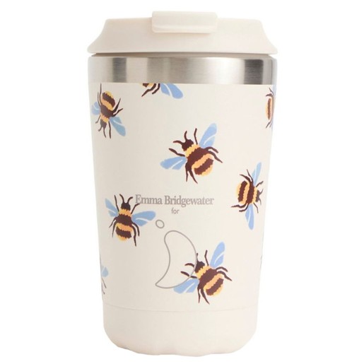 Chilly\'s Emma Bridgewater Coffee Cup 340ml - Bumblebee Blue Wing