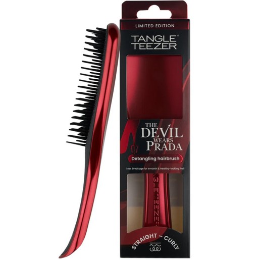 Tangle Teezer The Ultimate Detangler Straight & Curly Hairbruhsh 1 Τεμάχιο - Devil Wears Prada Red