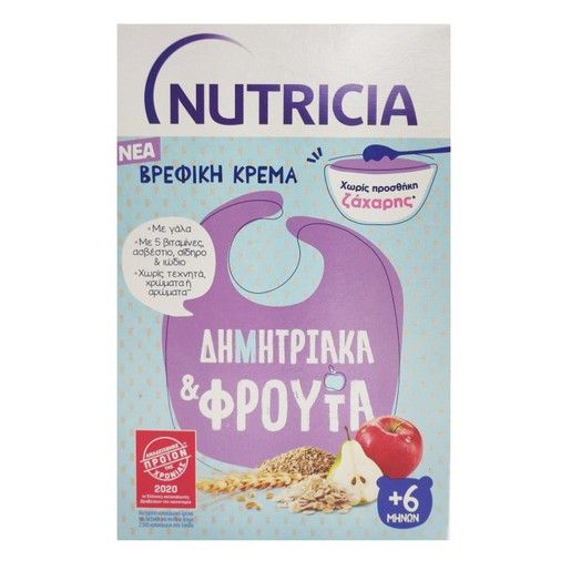 Nutricia Βρεφική Κρέμα Δημητριακά & Φρούτα από τον 6ο Μήνα 250gr Nutricia Βρεφική Κρέμα Δημητριακά & Φρούτα από τον 6ο Μήνα 250gr
