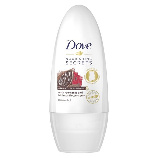 Dove Nourishing Secrets With Cacao and Hibiscus Παρέχει Αντιιδρωτική Προστασία για Μέχρι και 48 Ώρες 50ml Dove Nourishing Secrets With Cacao and Hibiscus Παρέχει Αντιιδρωτική Προστασία για Μέχρι και 48 Ώρες 50ml