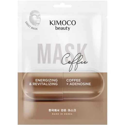 Kimoco Energizing & Revitalizing Coffee + Adenosine Sheet Mask 23ml