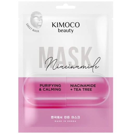 Kimoco Purifying & Calming Face Sheet Mask with Niacinamide & Tea Tree Extract 23ml Kimoco Purifying & Calming Face Sheet Mask with Niacinamide & Tea Tree Extract 23ml