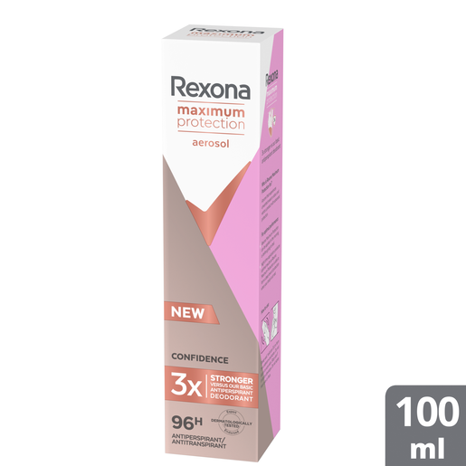 Rexona Confidence Maximum Protection Aerosol 96h 100ml Rexona Confidence Maximum Protection Aerosol 96h 100ml
