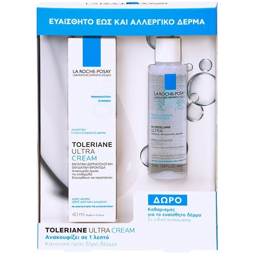 La Roche-Posay Πακέτο Προσφοράς Toleriane Ultra Face Cream 40ml & Δώρο Micellar Water Ultra για Πρόσωπο - Μάτια - Χείλη 50ml La Roche-Posay Πακέτο Προσφοράς Toleriane Ultra Face Cream 40ml & Δώρο Micellar Water Ultra για Πρόσωπο - Μάτια - Χείλη 50ml