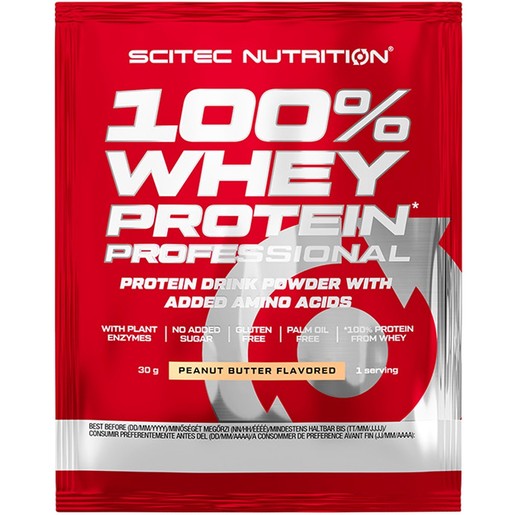 Scitec Nutrition 100% Whey Protein Professional 30g - Peanut Butter
