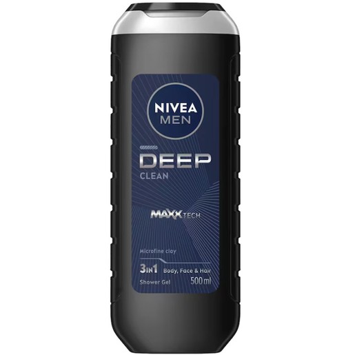 Nivea Men Deep Clean Shower Gel 500ml