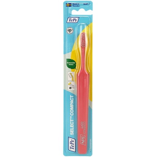 TePe Select Compact Soft Toothbrush 1 Τεμάχιο - Κόκκινο
