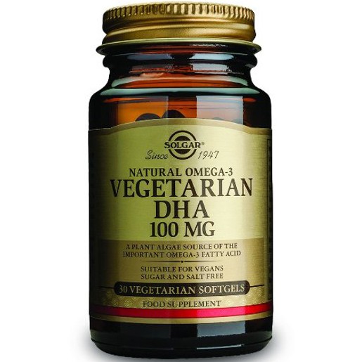 Solgar DHA Vegeterian 100mg 30 softgels Solgar DHA Vegeterian 100mg 30 softgels