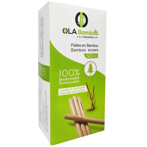 OLABamboo Straws 50 Τεμάχια