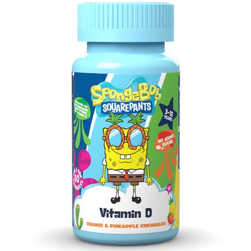 Nickelodeon Spongebob Vitamin D Chewables 60 Chew.tabs