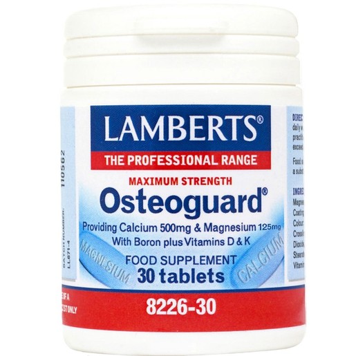 Lamberts Osteoguard Calcium, Magnesium & Boron Plus Vitamins D3 & K2, 30tabs