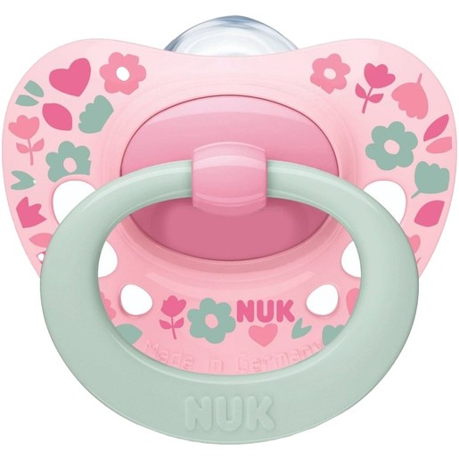 Nuk Signature Orthodontic Silicone Soother 18-36m Ροζ 1 Τεμάχιο, Κωδ 10520449