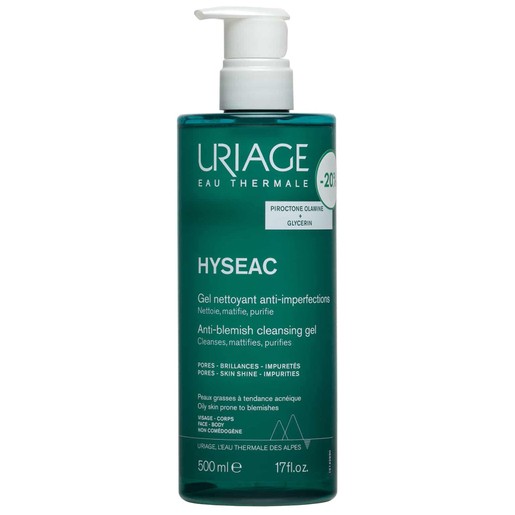 Uriage Hyseac Anti-Blemish Cleansing Gel 500ml Uriage Hyseac Anti-Blemish Cleansing Gel 500ml