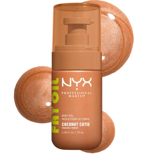 Nyx Professional Makeup Fat Oil Sun-Lit Gold Body Oil 70ml - Coconut Cutie