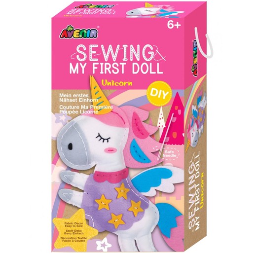 Avenir Sewing My First Doll Unicorn 6+ Years Κωδ 60790, 1 Τεμάχιο