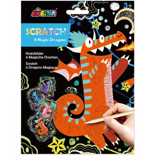 Avenir Scratch 4 Magic Dragons 3+ Years Κωδ 60800, 1 Τεμάχιο