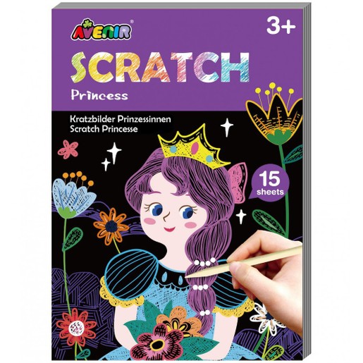 Avenir Mini Scratch Book Κωδ 60802, 1 Τεμάχιο - Princess