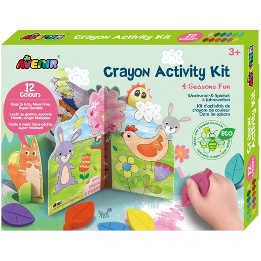 Avenir Crayon Activity Kit 3+ Years Κωδ 60786, 1 Τεμάχιο - 4 Seasons Fun