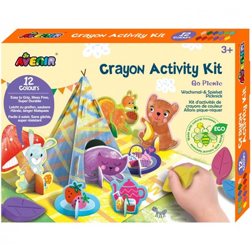 Avenir Crayon Activity Kit 3+ Years Κωδ 60789, 1 Τεμάχιο - Go Picnic
