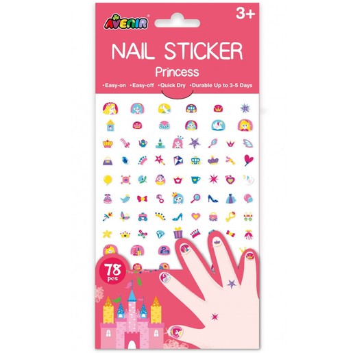 Avenir Nail Sticker Big Κωδ 60521, 78 Τεμάχια - Princess