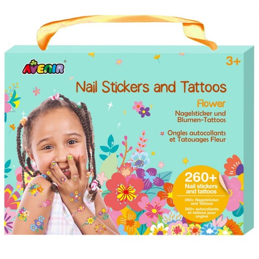 Avenir Nail Sticker & Tattoos Κωδ 60753, 1 Τεμάχιο - Flowers