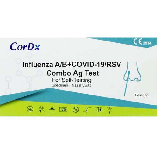 CorDx Influenza A/B & Covid-19/RSV Combo Ag Self Test 1 Τεμάχιο