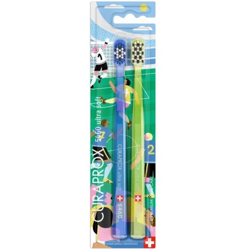 Curaprox Football Edition 5460 Ultra Soft Toothbrush 2 Τεμάχια