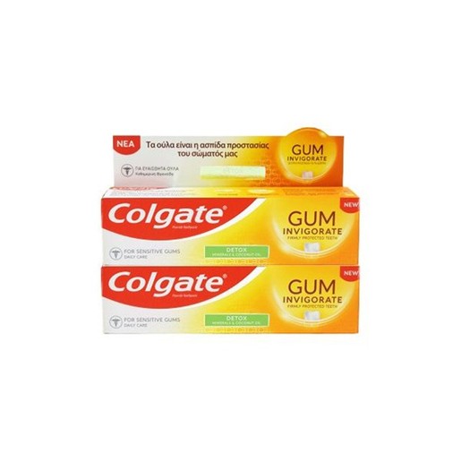 Colgate Promo Gum Invigorate Revitalise Φθοριούχος Οδοντόκρεμα για Καθημερινή Στοματική Υγιεινή 2x75 ml Colgate Promo Gum Invigorate Revitalise Φθοριούχος Οδοντόκρεμα για Καθημερινή Στοματική Υγιεινή 2x75 ml