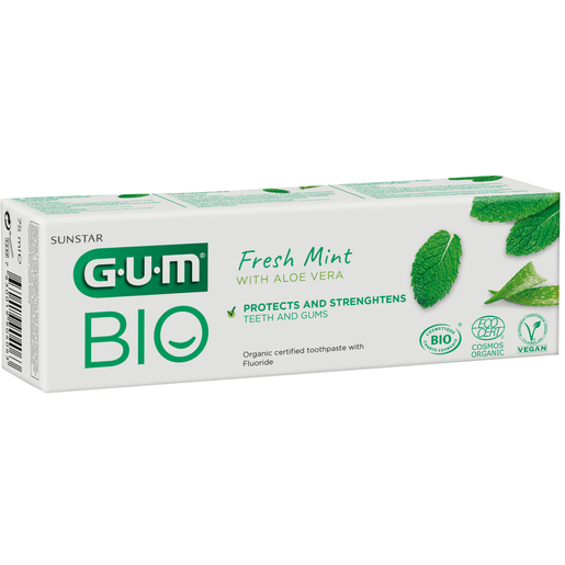 Gum Bio Fresh Mint Toothpaste with Aloe Vera Πιστοποιημένη Οργανική Οδοντόπαστα που Προστατεύει & Ενδυναμώνει Δόντια & Ούλα 75ml