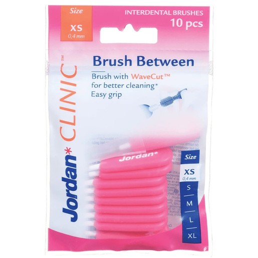 Jordan Clinic Brush Between Interdental Brushes 10 Τεμάχια - Xsmall 0.04mm