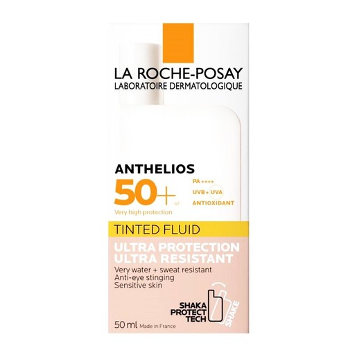La Roche Posay Anthelios Shaka Fluid Tinted Spf50+ Αντιηλιακή Κρέμα Προσώπου με Χρώμα 50ml La Roche Posay Anthelios Shaka Fluid Tinted Spf50+ Αντιηλιακή Κρέμα Προσώπου με Χρώμα 50ml