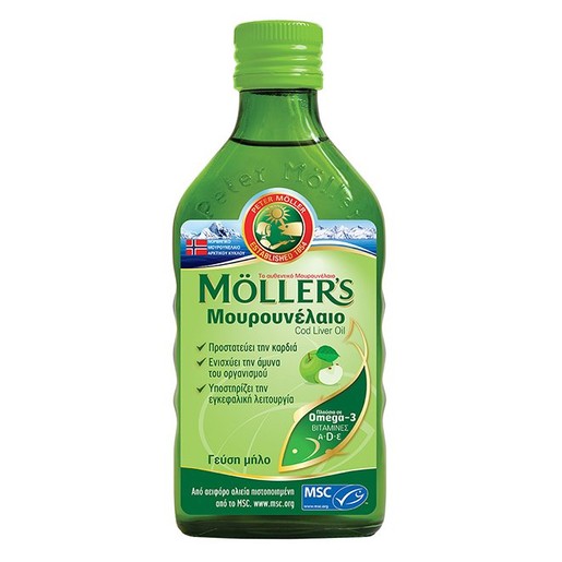 Moller’s Μουρουνέλαιο Μήλο 250ml Moller’s Μουρουνέλαιο Μήλο 250ml