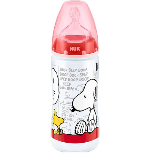 Nuk First Choice Peanuts Πλαστικό Μπιμπερό με Θηλή Σιλικόνης Μεγέθους 2 (6-18 Μηνών) Medium 300ml Nuk First Choice Peanuts Πλαστικό Μπιμπερό με Θηλή Σιλικόνης Μεγέθους 2 (6-18 Μηνών) Medium 300ml