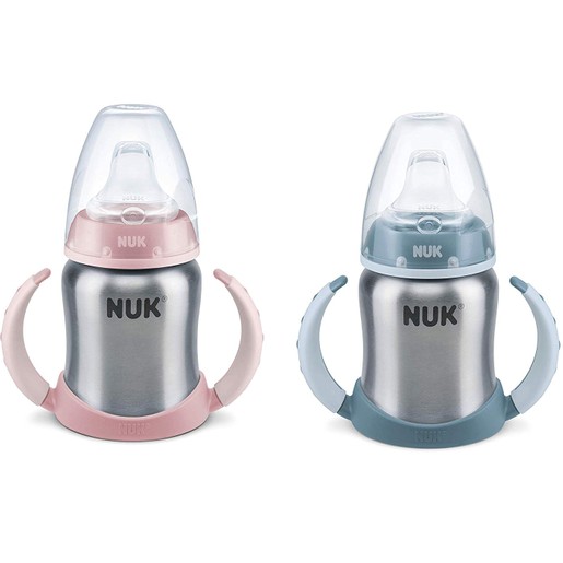 Nuk First Choice Ανοξείδωτο Μπιμπερό Εκπαίδευσης Μεγέθους 2 (6-18 Μηνών) 125ml Nuk First Choice Ανοξείδωτο Μπιμπερό Εκπαίδευσης Μεγέθους 2 (6-18 Μηνών) 125ml