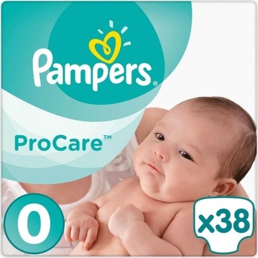 Pampers ProCare Premium Protection No0 (1-2.5kg) 38 πάνες Pampers ProCare Premium Protection No0 (1-2.5kg) 38 πάνες