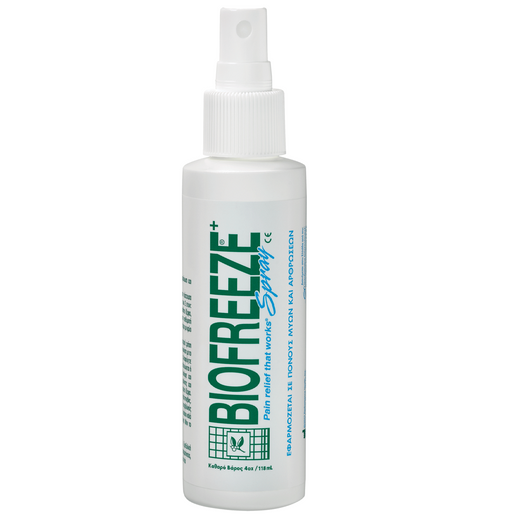 Biofreeze Spray Αναλγητικό Gel για Μυϊκούς και Σωματικούς Πόνους με τα Οφέλη της Κρυοθεραπείας 118ml