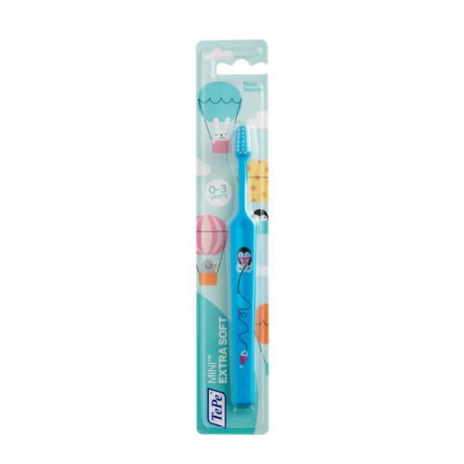 TePe Mini Extra Soft Παιδική Οδοντόβουρτσα για τα Πρώτα Δοντάκια από 0 Έως 3 Ετών 1 Τεμάχιο TePe Mini Extra Soft Παιδική Οδοντόβουρτσα για τα Πρώτα Δοντάκια από 0 Έως 3 Ετών 1 Τεμάχιο