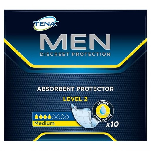 Tena Men Absorbent Protector Level 2, 10 Τεμάχιο