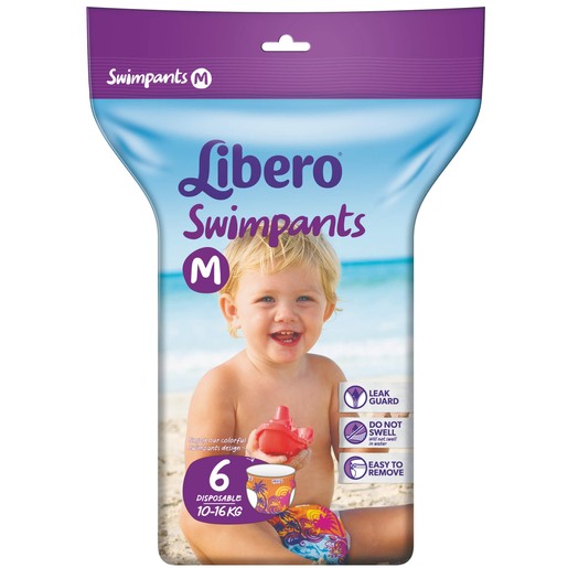 Libero Swimpants Medium (10-16kg), 6 πάνες Libero Swimpants Medium (10-16kg), 6 πάνες