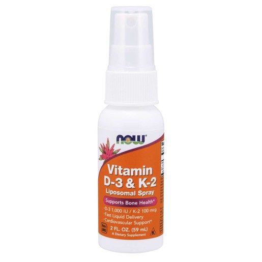 Now Foods Vitamin D3 1000 IU & K2 100mcg Liposomal Spray Συμπλήρωμα Διατροφής Βιταμίνης D3 & K2 Λιποσωμιακής Μορφής 59ml Now Foods Vitamin D3 1000 IU & K2 100mcg Liposomal Spray Συμπλήρωμα Διατροφής Βιταμίνης D3 & K2 Λιποσωμιακής Μορφής 59ml